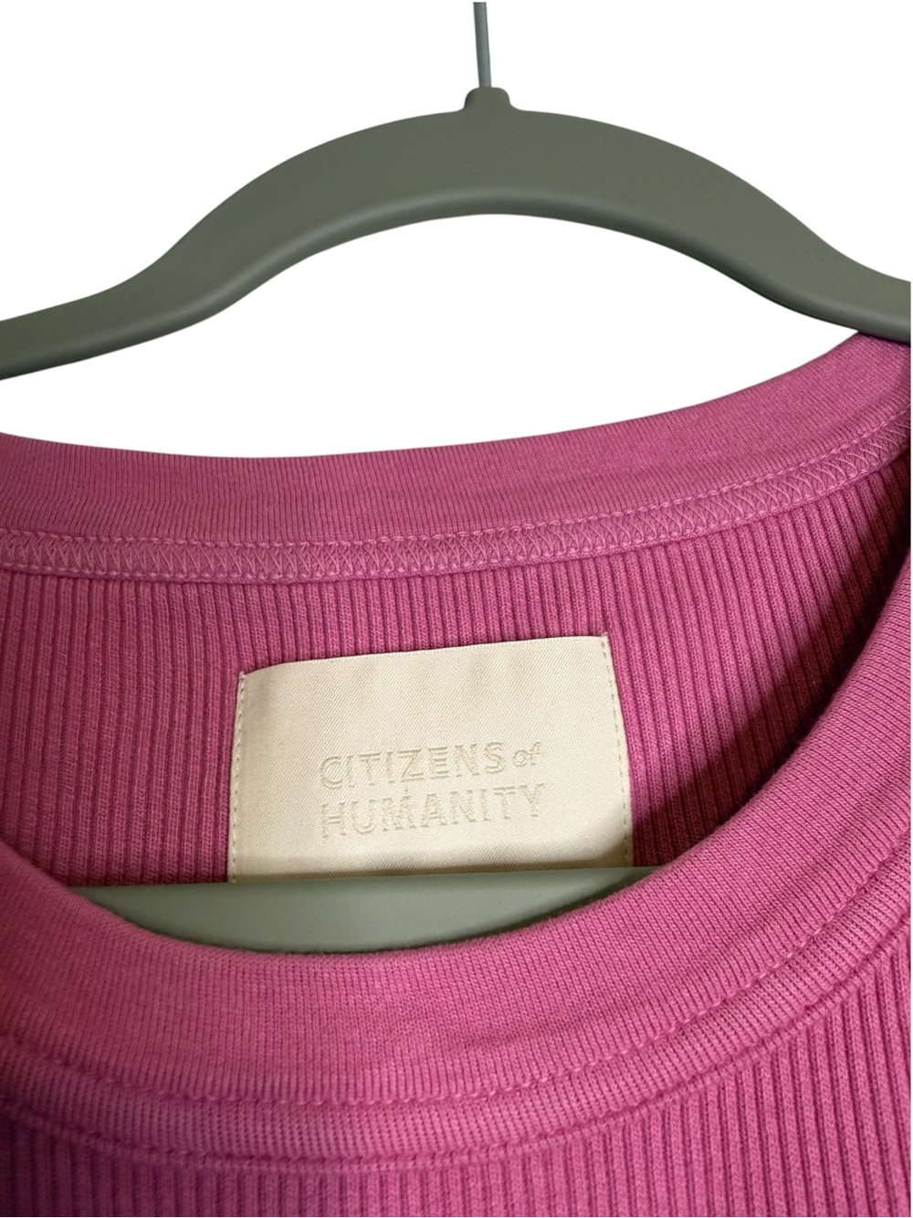 Citizens Of Humanity Isabel Raspberry Ribbed Knit Tank Size XL - Picture 6 of 8